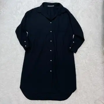 컨디션 최상 스픽 앤 스팬 펄 원피스 긴팔 울 롱 네이비