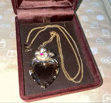 [ 새상품급 ] 딸기형 목걸이 다이아 실버 925