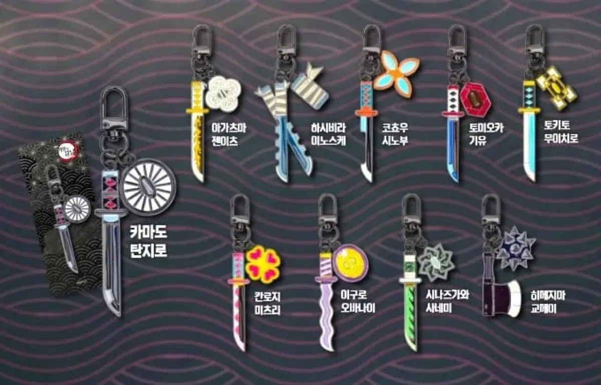 Sealed) Demon Slayer Nichirin Sword Gyomei Keychain