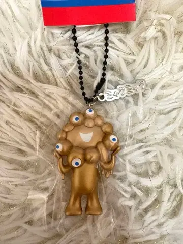 간사이 만박 회장 한정판 미야쿠미야쿠 골드 키링