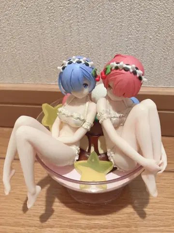 제일복권 리제로 A상 렘&라무 피규어 ~푸딩 아 라 mode~