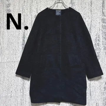 엔도트 노카라 자켓 블랙 양모 80% 새상품급 여성용 깨끗함