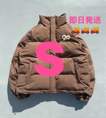 NINETY NINETY 브라운 다운 자켓