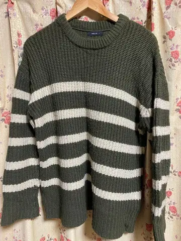 COMME CA ISM 스트라이프 니트 스웨터 F