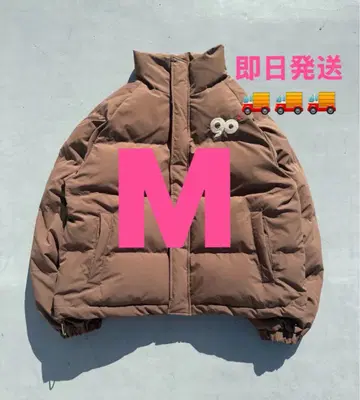 NINETY NINETY 브라운 다운 자켓 M