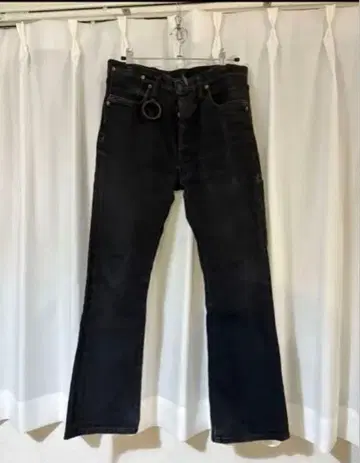 minus(-) 마이너스 부츠컷 블랙 데님