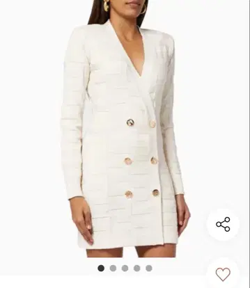 엘리자베타 프랑키 코트 드레스 화이트