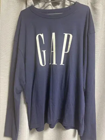갭 GAP 롱 T 로고 네이비