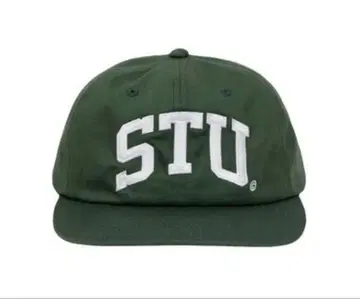 STU 자수 다크 그린 캡