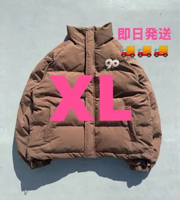 NINETY NINETY 브라운 다운 자켓