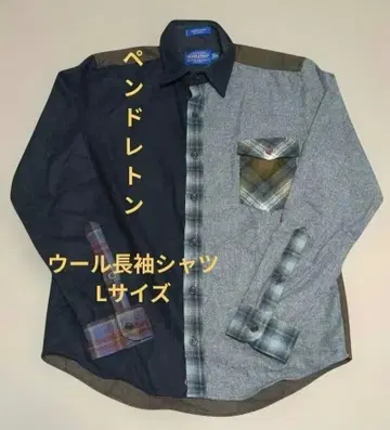 [클레이지 패턴] 펜들턴/울 셔츠 비대칭 멀티 컬러