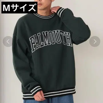 BEAMS 다크 그린 맨투맨 M 사이즈