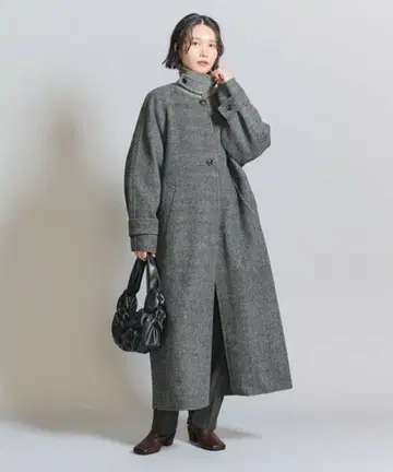 BEAUTY&YOUTH 리버 스텐 칼라 롱 코트