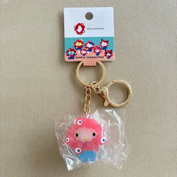 [키티] 산리오 미야쿠미야쿠 콜라보 클리어 키링 오사카 간사이 만박