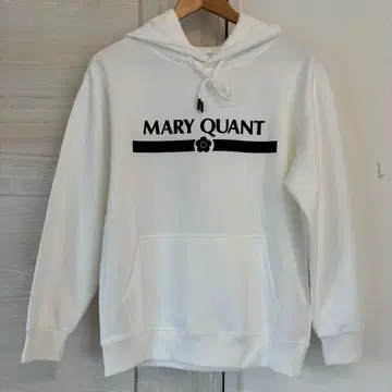 마리콴트 화이트 후드 부착 후드티 M 사이즈