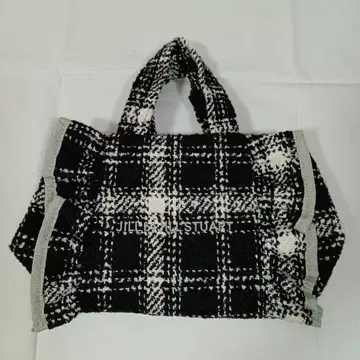 JILL by JILL STUAIT 트위드 프릴 백 BLACKver.