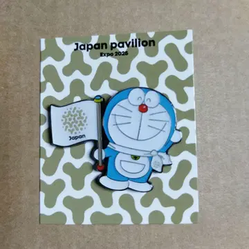 오사카 간사이 박람회 일본관 도라에몽 핀 배지