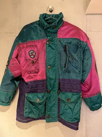 스키웨어 아우터 컬러풀 자켓 구제 의류 vintage 90s