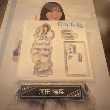 히나타자카46 복권 카와타 히나 아크릴 스탠드/클리어 파일/케이블 클립