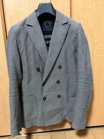 t-jacket 더블 사이즈 S 하운드투스 테일러드 자켓