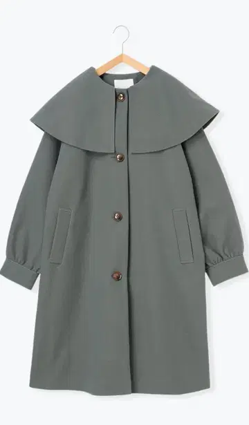 케이프 칼라 코트