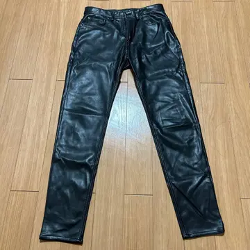 ZARA 인조 가죽 팬츠 블랙 EUR36