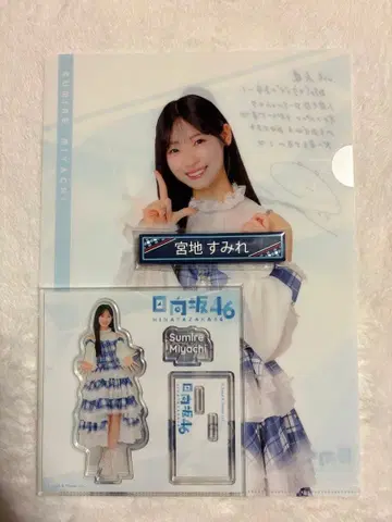히나타자카46 복권 아크릴 스탠드/클리어 파일/케이블 클립 미야치 스미레