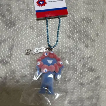 미야쿠미야쿠 플로키 입체 PVC 키링 플레이트 부착 만박 새상품