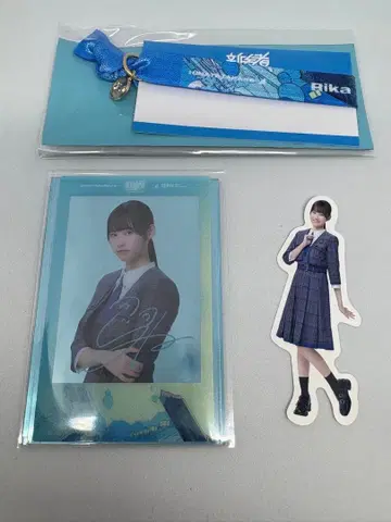 타카이 리카 히나타자카46 클리어 카드 리본 밴딩 플레이크 스티커 신참자