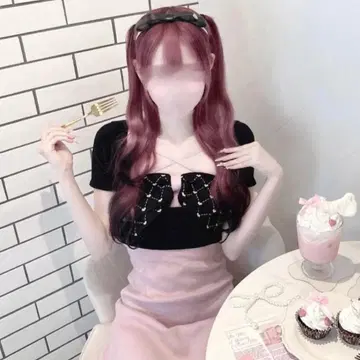 허니뮤우 모노그램 리본 앙상블 원피스 프리