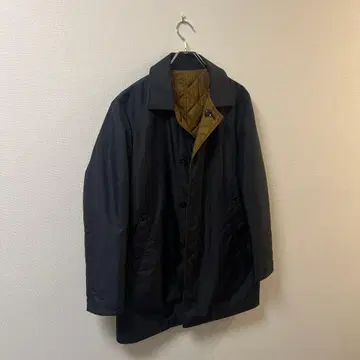 mitsumine 퀼팅 코트 나일론 남성용