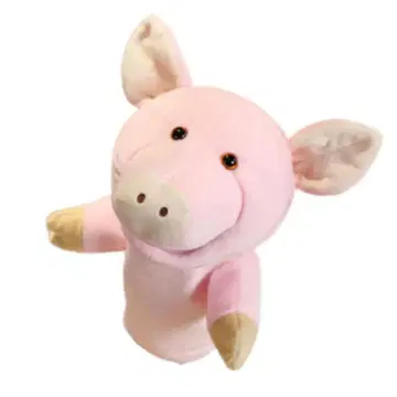 돼지 퍼펫 장갑 인형 돼지 핑크 인형 귀여운 핸드 퍼펫