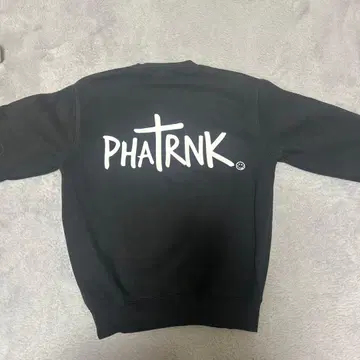 PHATRNK 블랙 맨투맨 트레이닝복