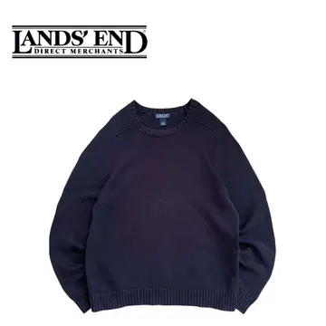 [새상품급] LAND'SEND 90s 홍콩제 코튼 니트 스웨터