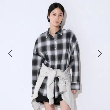 JEANASIS 지나시스 모듬 체크 셔츠 LS 그레이 계열