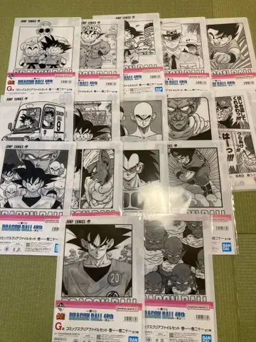 드래곤볼 1번 복권 G상 16종 클리어 파일 세트