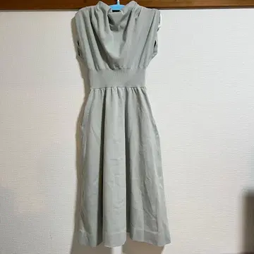 새상품 CELFORD 셀포드 그레이 슬리브리스 롱 원피스