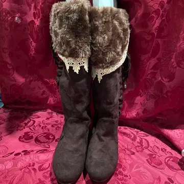 엑시즈팜 롱 부츠 브라운