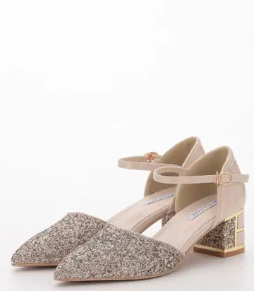 프레페리르 글리터 청키힐 펌프스