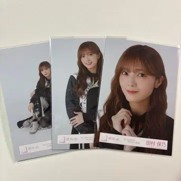 사쿠라자카 타무라 호노 브로마이드 Addiction 블랙 의상