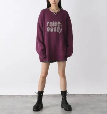 JEANASIS 5G float 로고 BIG 풀오버 니트 스웨터