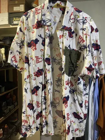 AVIREX 알로하 셔츠 반팔 셔츠