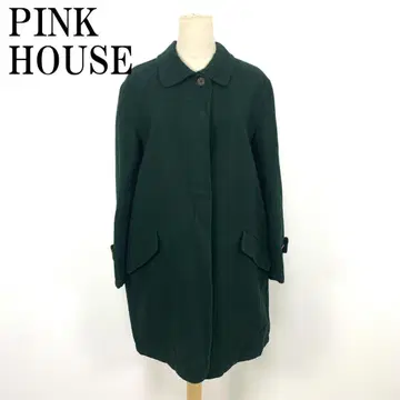 LA8471 핑크하우스 롱 코트 그린 울 13