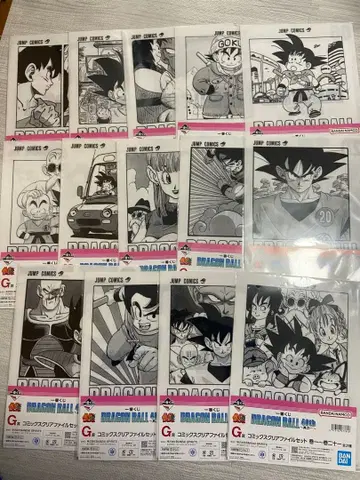 드래곤볼 제일복권 G상 코믹스 클리어 파일 세트 14종류