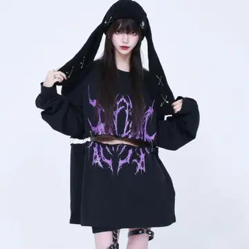 [ REFLEM ] 세퍼레이트 크롭 PO/풀오버 스웨트 셔츠