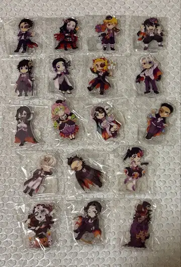 귀멸의 칼날 아크릴 스탠드 할로윈 컴플리트 세트 유포테이블