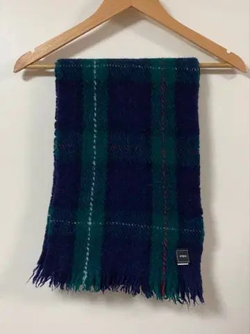 SHIPS 스티치 체크 울 머플러