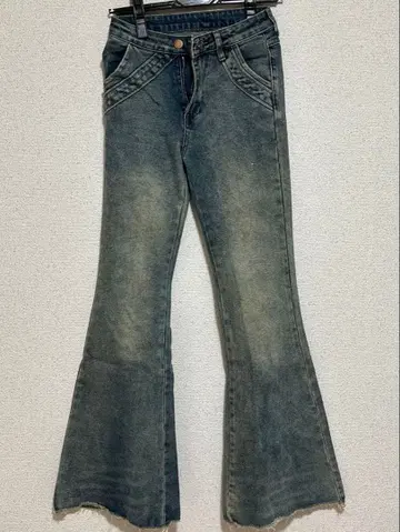 밀레니얼 블루 플레어 데님 팬츠 거의 새상품