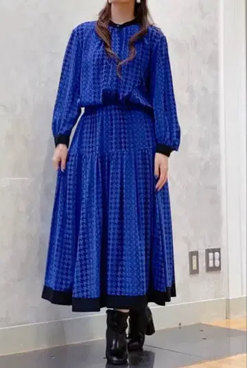 GEORGESRECH 하운드투스 체크 스커트