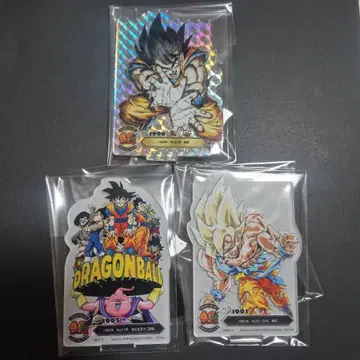 제일복권 드래곤볼 40th F상 시크릿 포함 아크릴 스탠드 3개 세트